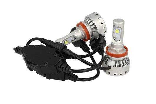 Kit Full Led Canbus H8 H11 H9 40W 5000 Lumens Con Ventilatore 12V 24V 2 Cree XHP 50