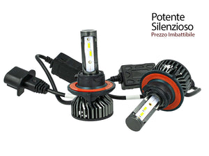 Kit Full Led Cob H13 26W Reale 12V Con Ventola Raffrenddamento Silenziosa Attacco Regolabile 2200 Lumen