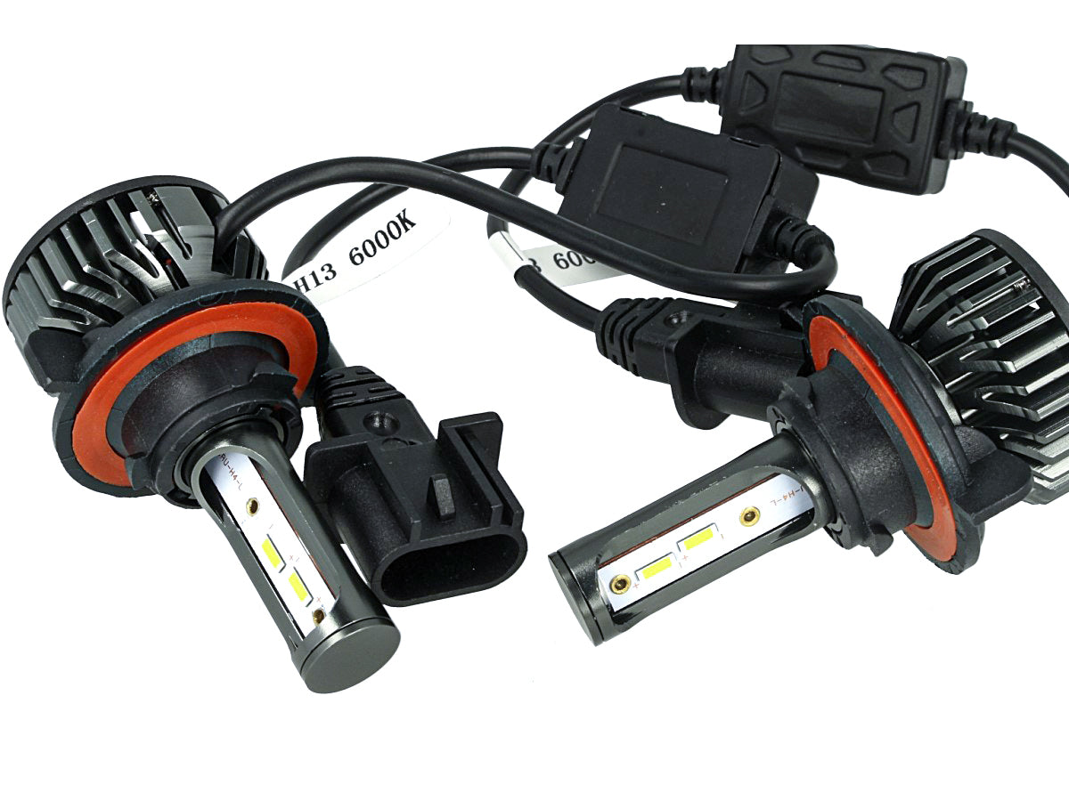 Kit Full Led Cob H13 26W Reale 12V Con Ventola Raffrenddamento Silenziosa Attacco Regolabile 2200 Lumen