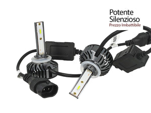 Kit Full Led Cob H27 880 PG13 881 PGJ13 26W Reale 12V Con Ventola Raffrenddamento Silenziosa Attacco Regolabile 2200 Lumen