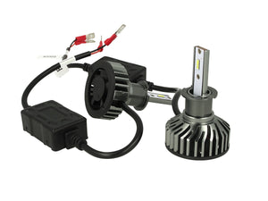 Kit Full Led Cob H3 26W Reale 12V Con Ventola Raffrenddamento Silenziosa Attacco Regolabile 2200 Lumen