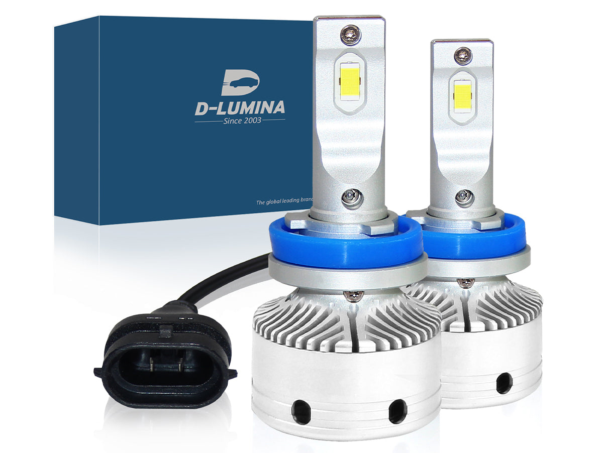 Kit Full Led H8 H11 12V 50W 8000 Lumen Canbus All In One IP65 Dissipazione a Ventola