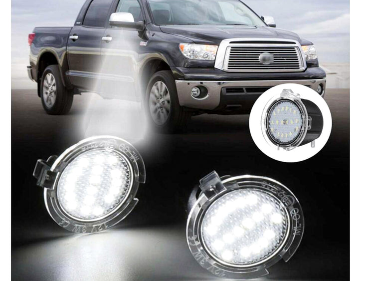 Kit Luci Led Di Cortesia Sotto Specchietto Retrovisore Toyota Tundra 2007-2017 Canbus Bianco 6000K 12V 5W