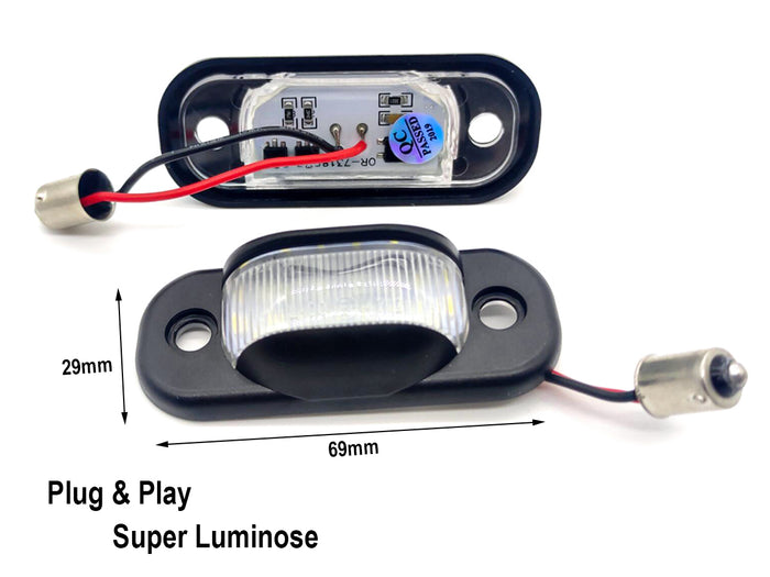 Kit Luci Targa Led Audi 80 B4 1991-1995 Cabridet 1991-2000 100 C4 1990-1994 A6 C4 1994-1997 Canbus 6000K