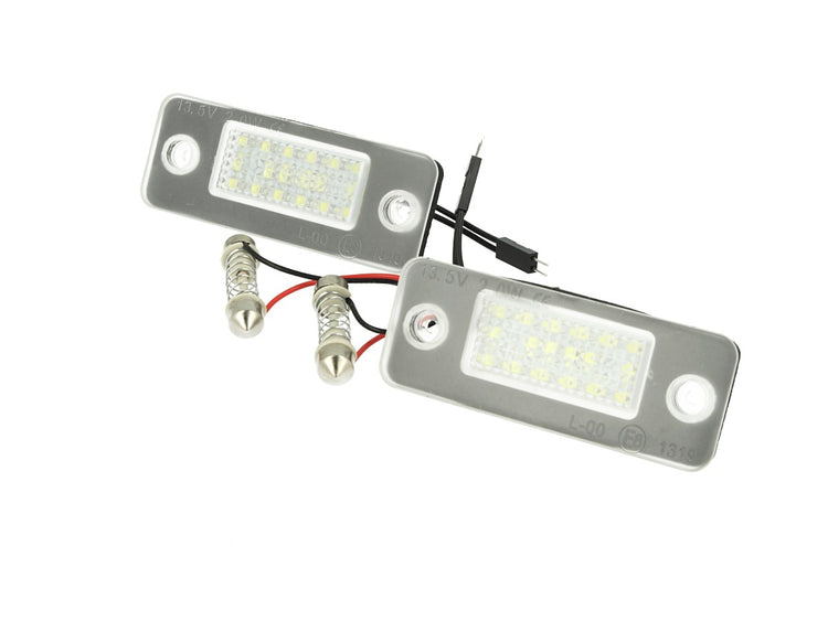 Kit Luci Targa Led Audi A8 D3 2002-2010 Bianco Canbus No Errore OEM 4E0943021 E40943022