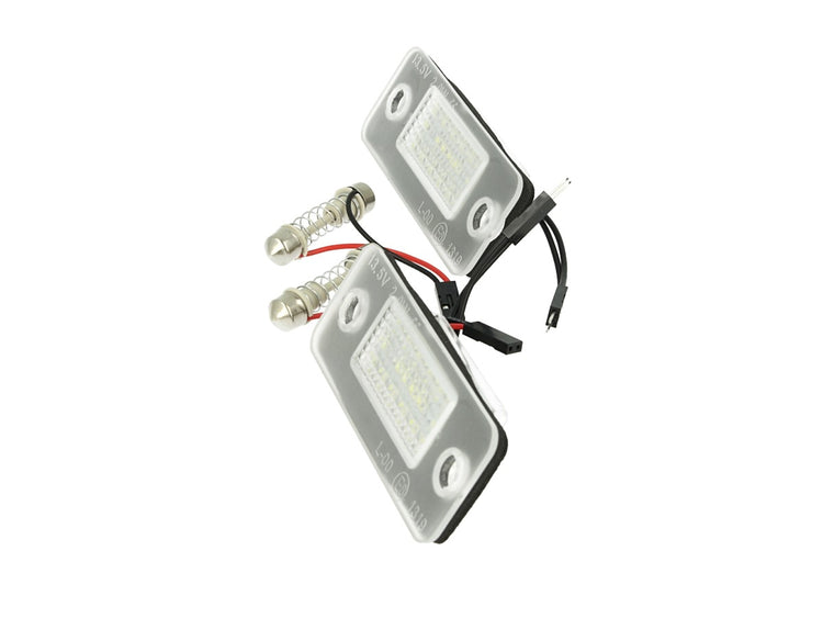 Kit Luci Targa Led Audi A8 D3 2002-2010 Bianco Canbus No Errore OEM 4E0943021 E40943022