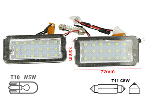 Kit Luci Targa Led Fiat 500 500C 51800482 Bianco Canbus No Errore 12V Resistenza Inclusa