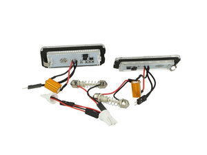 Kit Luci Targa Led Fiat 500 500C 51800482 Bianco Canbus No Errore 12V Resistenza Inclusa