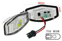 Kit Luci Targa Led Honda XRV X-RV 2015 Canbus Bianco No Errore 12V 2W