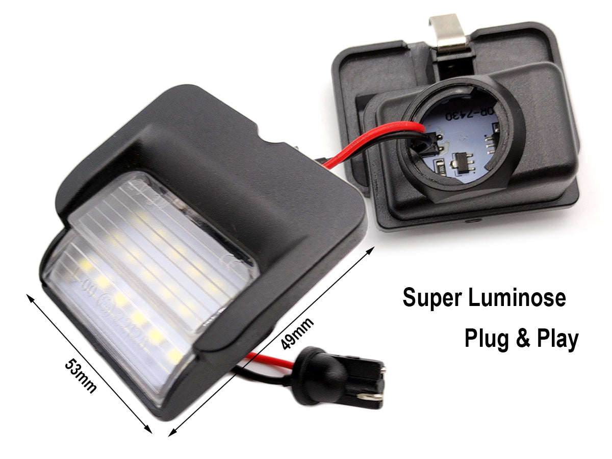 Kit Luci Targa Led VW Polo 6N 1994-1999 Canbus No Errore Bianco 6000K 12V 5W