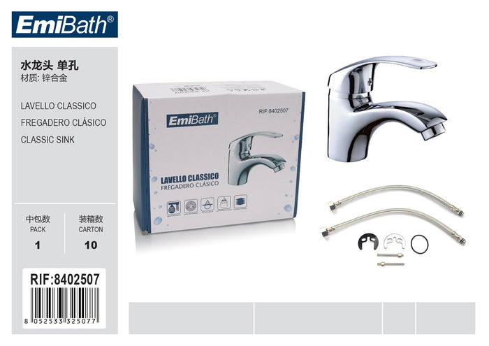 Kit Miscelatore Bagno Rubinetto Da Bagno Argento Cromato Misura 160x160mm