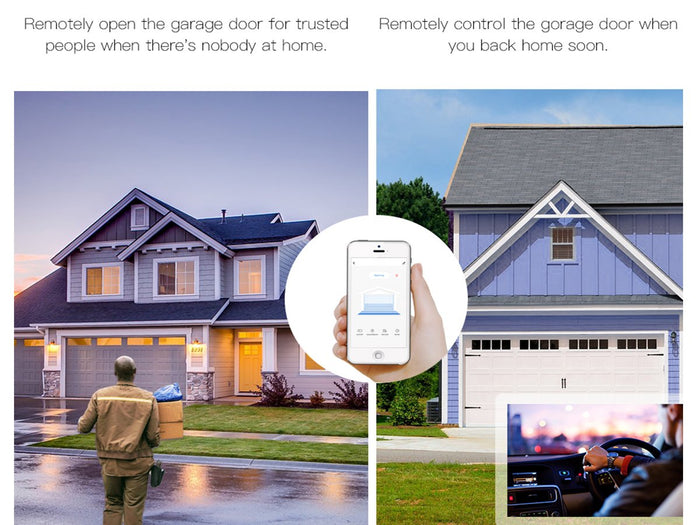 Kit Smart WiFi Garage Opener Apri Saracinesca Serrande Porta Apricancello APP Tuya Smart Life Compatibile Con Alexa e Google Home