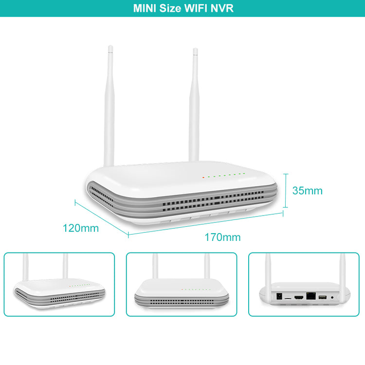 Kit Videosorveglianza Wireless Nvr 4 Canali Wifi Ip 4 Telecamere Motorizzate 3 mpx Audio Bidirezionale Riconoscimento Umano e Volto P2P Coud W208G4