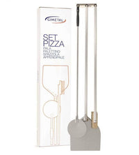 Kit set 4 pz pizza fatta in casa pala palettino spazzola lungh. 120 cm acciaio alluminato Made in Italy Qualità Professionale