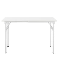 [neu.haus] Tavolo pieghevole design 120 x 60 x 75 cm Altezza regolabile Bianco