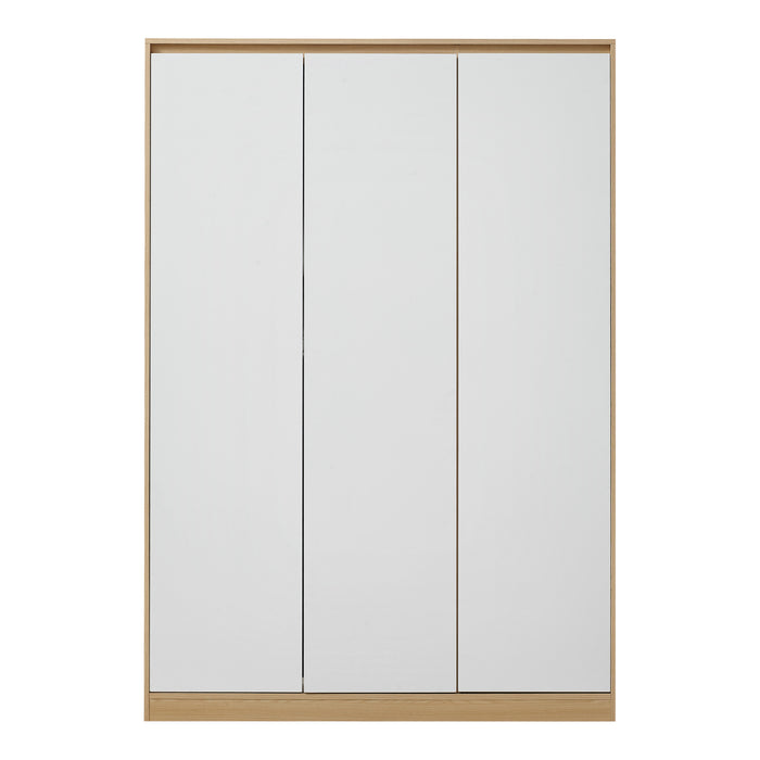 Armadio Guardaroba Bastheim con 4 Scomparti 176 x 120 x 52 cm Effetto Rovere [en.casa]