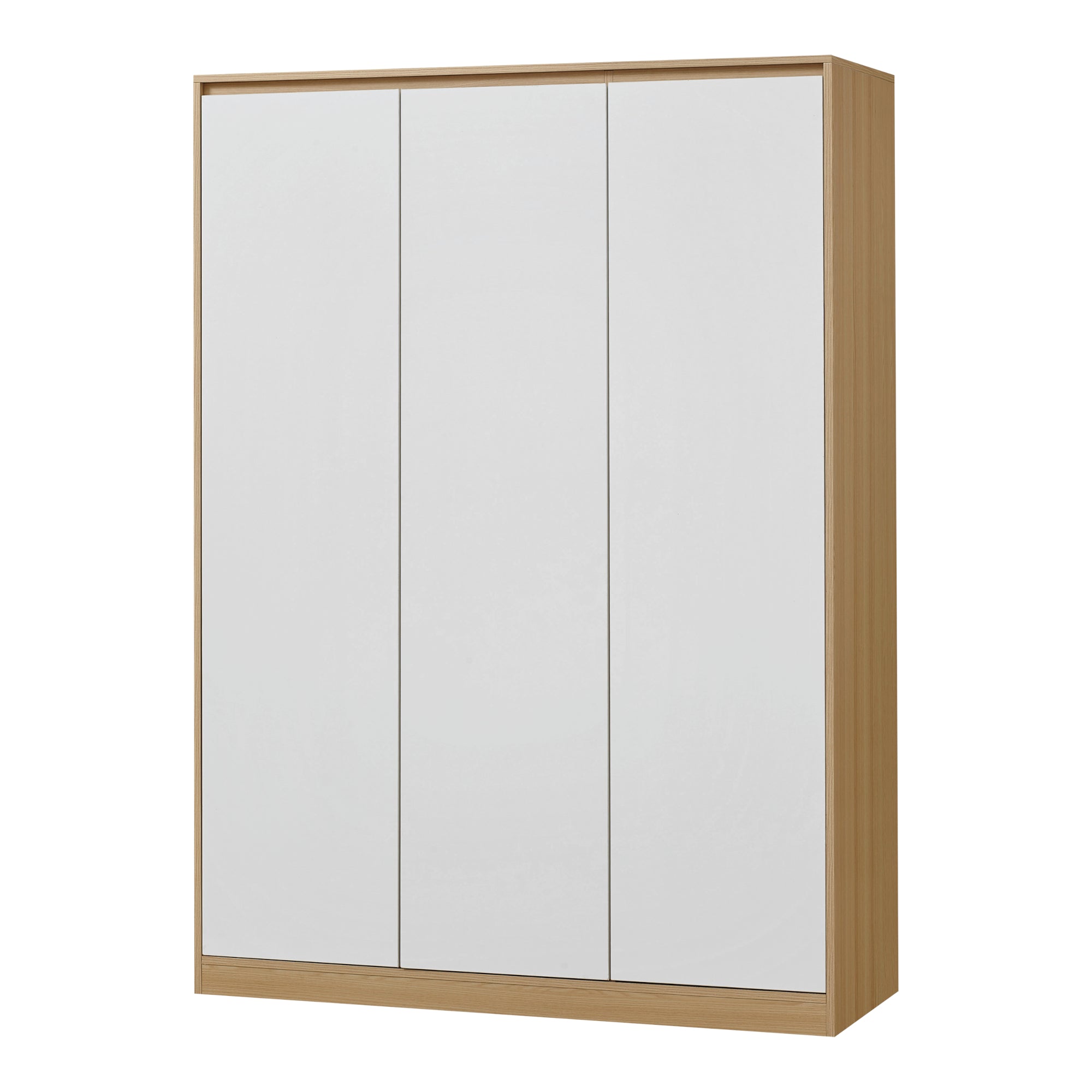 Armadio Guardaroba Bastheim con 4 Scomparti 176 x 120 x 52 cm Effetto Rovere [en.casa]