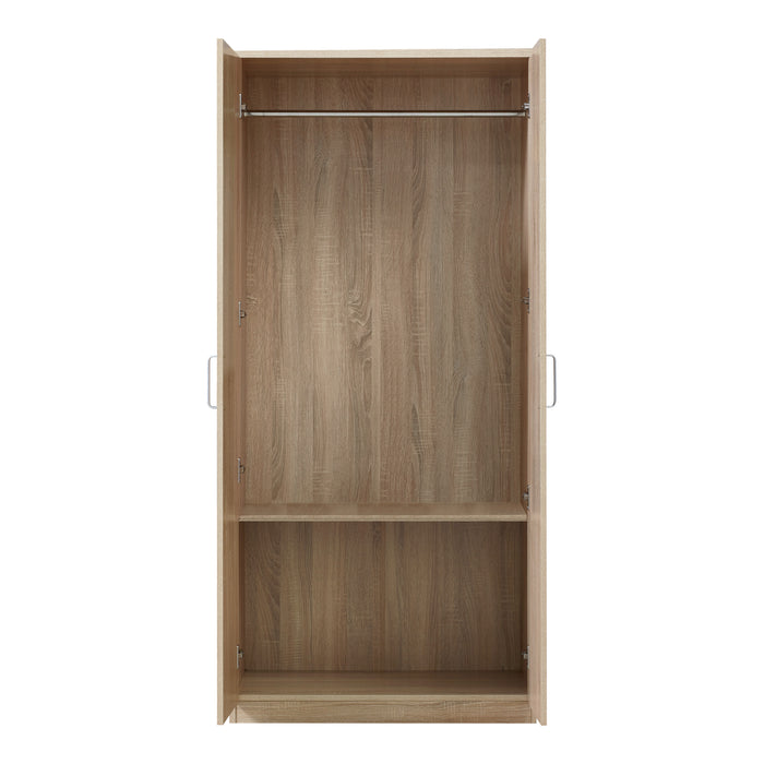 Armadio Guardaroba Bodolz 176 x 80 x 52 cm Effetto Rovere Sonoma [en.casa]