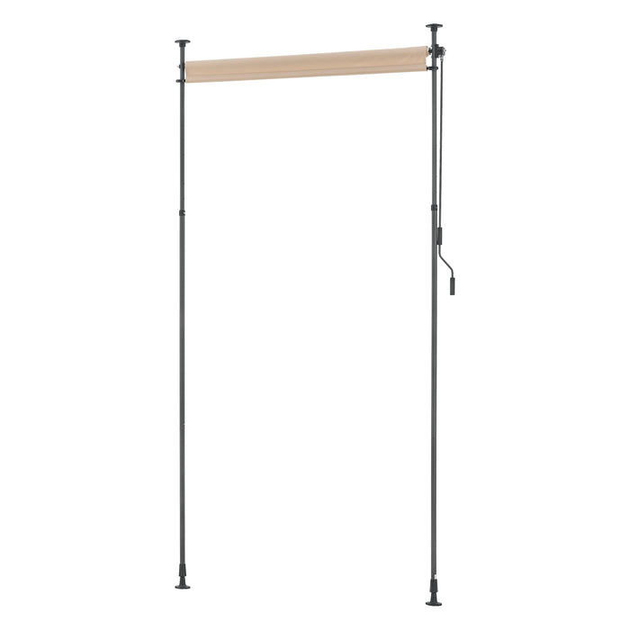 Schermo Verticale 'Cimarra' da Balcone con Pali Telescopici Regolabili in Altezza tra 230 - 310 cm - Larghezza 120 cm -