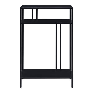 Tavolo a Consolle Kumlinge in Metallo con 3 Piani 85 x 55 x 30 cm Nero [en.casa]