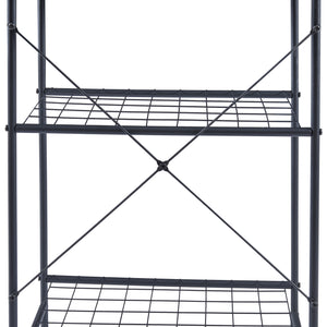 Scaffale da Cucina 'Nibe' Mobile da Stoccaggio Supporto per Microonde Organizzatore da Cucina con Parete a Griglia e