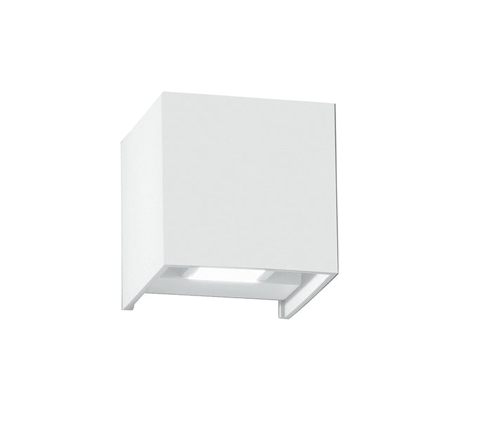 LAMPADA CUBO APPLIQUE LED ALFA BIANCO 2X5W 738LM 4000K IP54