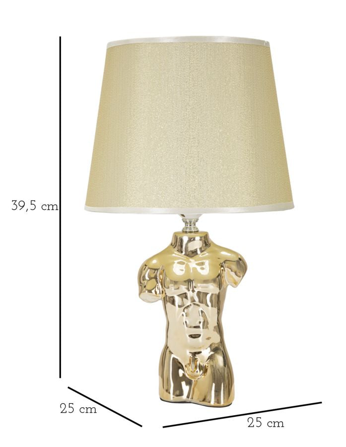 LAMPADA DA COMODINO GLAM MAN CM 25X42,5