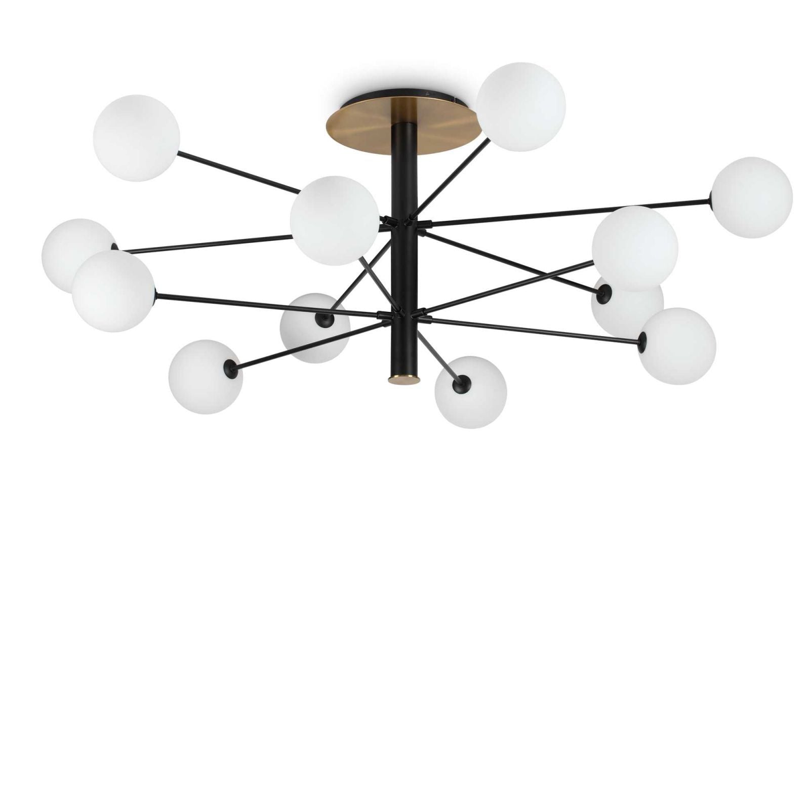 LAMPADA DA SOFFITTO COSMOPOLITAN PL12 NERO OTTONE