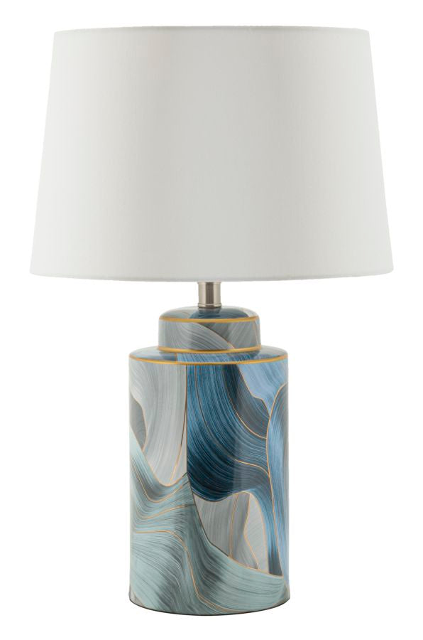 LAMPADA DA TAVOLO CERAMICA ELEGANT CM Ø 40X64