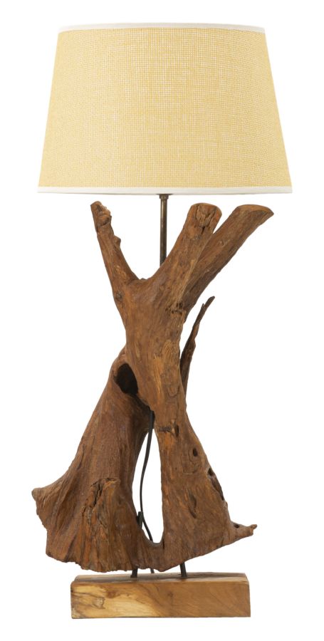 LAMPADA TEAK DA TAVOLO CM Ø 35X80