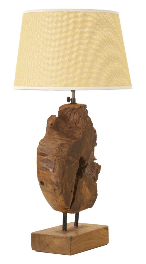 LAMPADA TEAK DA TAVOLO KEPALA CM Ø 35X69