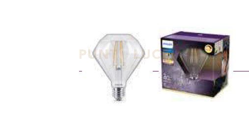 LAMPADINA LED PHILIPS MODERN  DIAMOND VETRO FILAMENTO 2700K