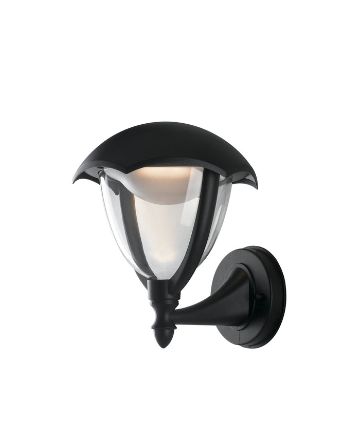 Applique LED MEGAN Nero in Alluminio 12W 4000K(Luce naturale) IP44 23,8x21x18,8cm.