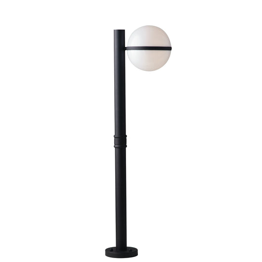 Paletto ORBIT nero con diffusore bianco (1xE27) IP44