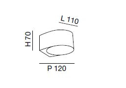 LAO APPLIQUE NERO 2 LUCI 3603-22-101