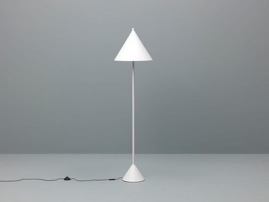 Lampada da Terra Ø40xH156 cm in Metallo Indi Bianco