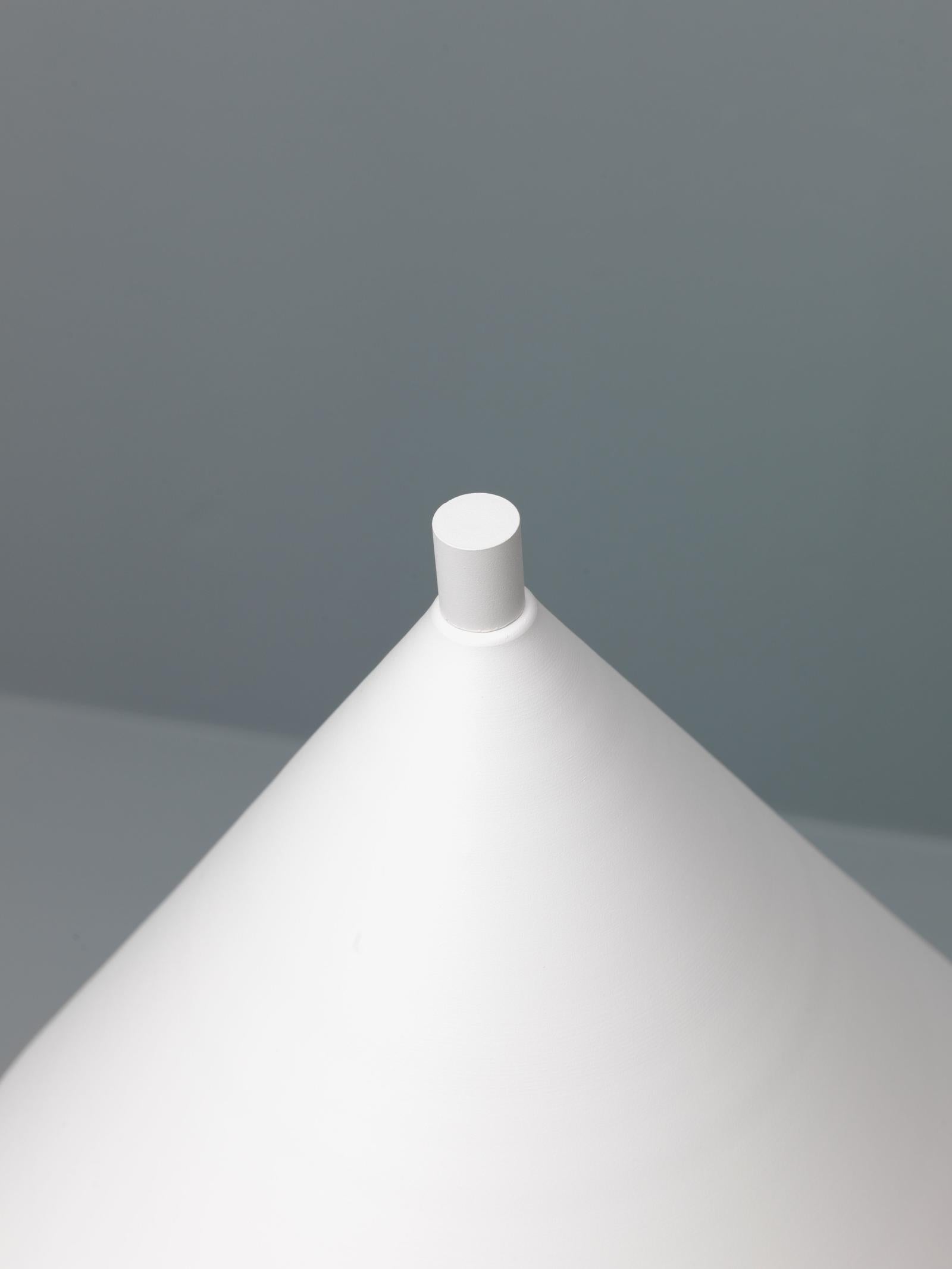 Lampada da Terra Ø40xH156 cm in Metallo Indi Bianco