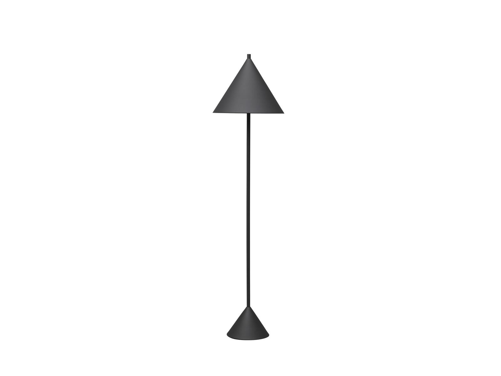 Lampada da Terra Ø40xH156 cm in Metallo Indi Nero