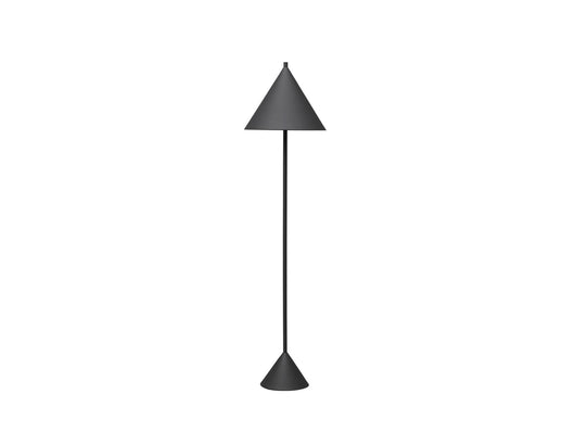 Lampada da Terra Ø40xH156 cm in Metallo Indi Nero