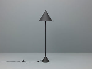 Lampada da Terra Ø40xH156 cm in Metallo Indi Nero