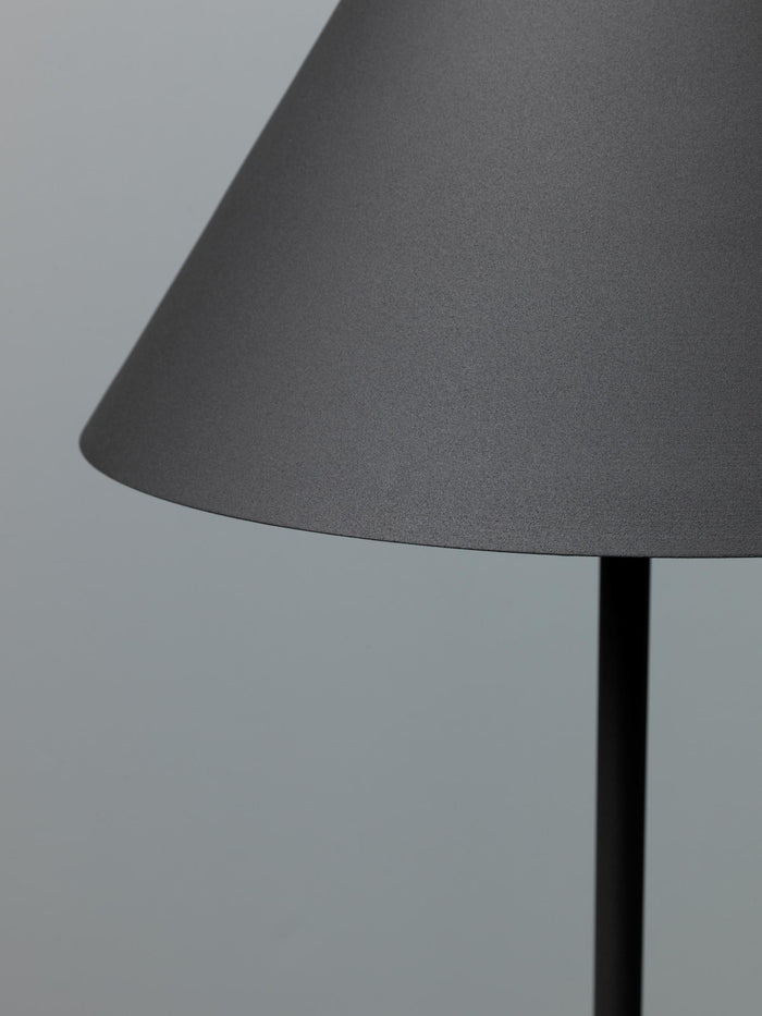 Lampada da Terra Ø40xH156 cm in Metallo Indi Nero