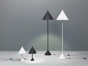 Lampada da Terra Ø40xH156 cm in Metallo Indi Nero