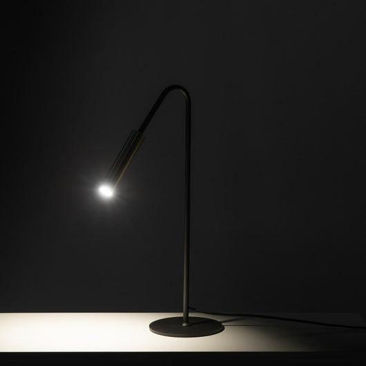 Lampada da Tavolo a LED 17x17xH56 cm in Metallo Vega Nero