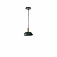 Lampada a Sospensione 20x20xH150 cm in Metallo Spica Nero