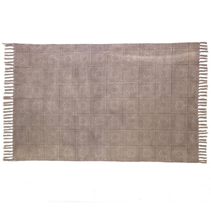 Tappeto piccolo in cotone marrone cm. 110x60