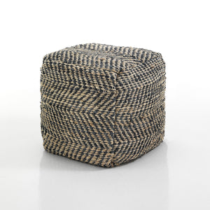 Pouf in juta multicolore cm 45 x 45 x 45