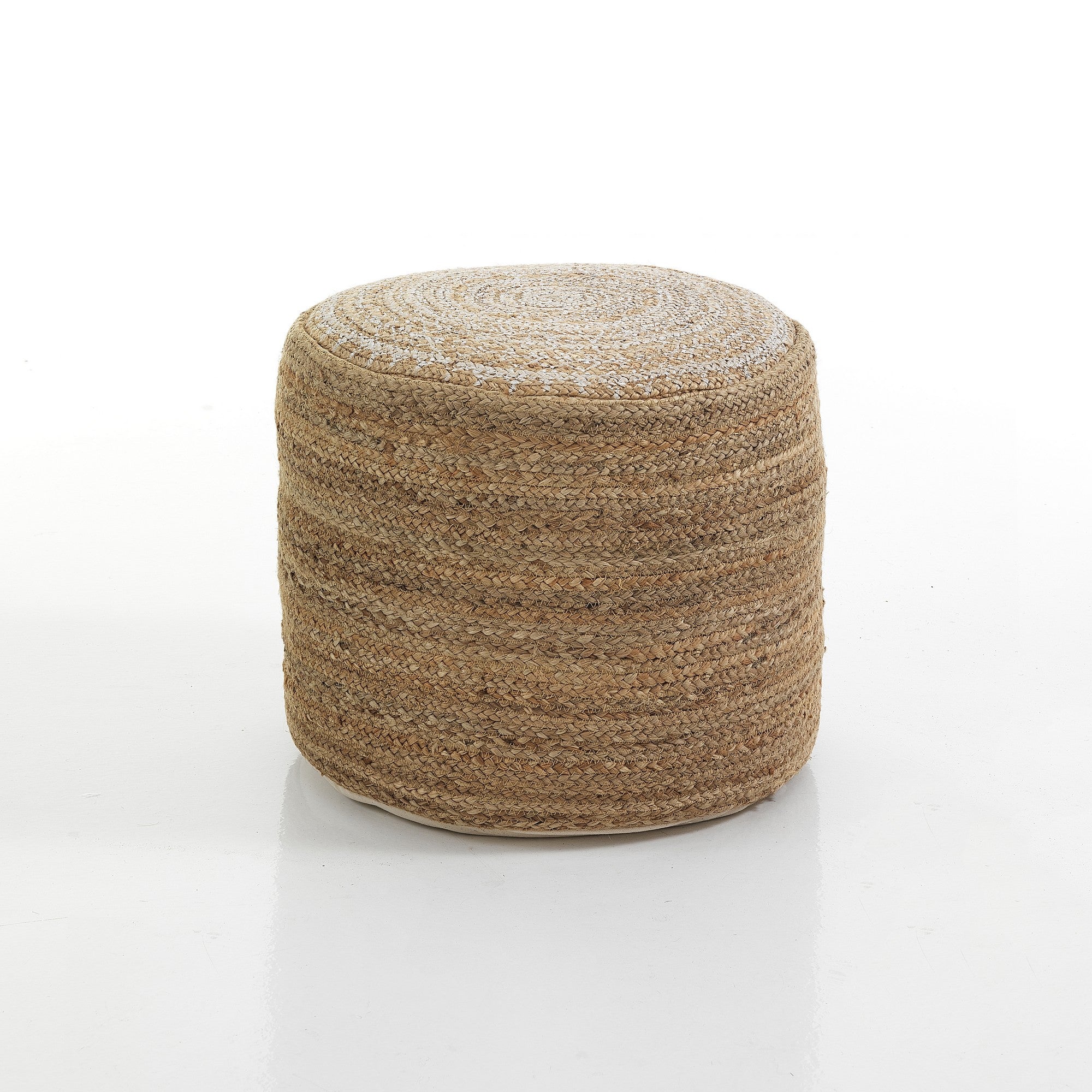 Pouf in juta beige cm Ø45 x H.40