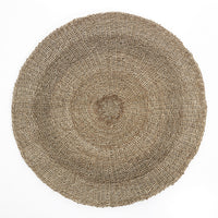 Tappeto rotondo in Seagrass per esterno colore beige Ø 150