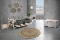 Tappeto rotondo in Seagrass per esterno colore beige Ø 150