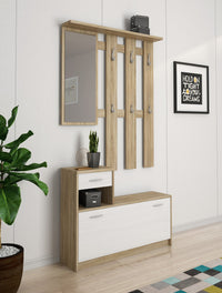 Ingresso effetto legno finitura rovere